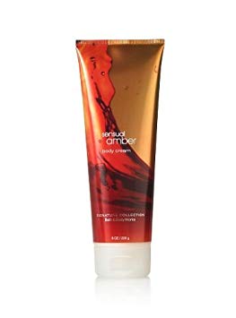 Bath and Body Works Sensual Amber Body Cream, Signature Collection, 8 oz.