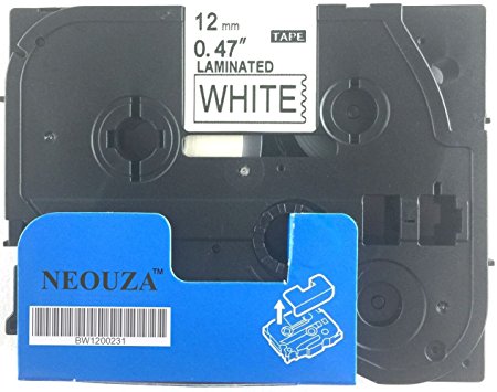 Black on White Label Tape Compatible for Brother TZ 231 TZe 231 12mm P-Touch 8m