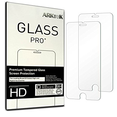 [2-Pack] iPhone 6/6S Screen Protector, ARKTeK® 0.26mm Super Thin 2.5D Rounded Edges Premium Tempered Glass Screen Protector for 4.7inch iPhone 6/6S