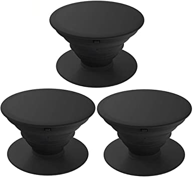 3 Pack/Black Expanding Phone Mount Grip Socket Holder for Cellphone,Pop Collapsible Stand