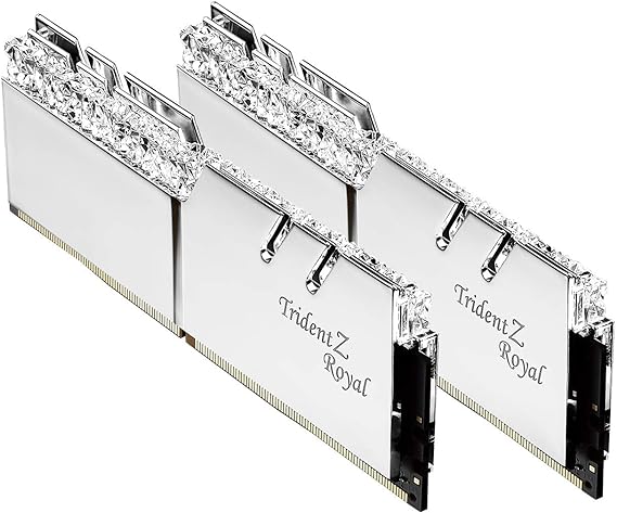 G.Skill 32GB DDR4 Trident Z Royal Silver 4000Mhz PC4-32000 CL16 1.40V Dual Channel Kit