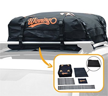 Cargo Bag, Winningo Waterproof Cargo Bag with Protective Mat Easy to Install Soft Rooftop Luggage Carriers