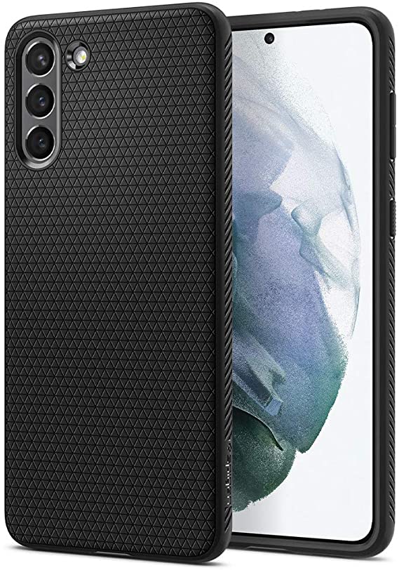 Spigen ACS02422 Liquid Air Designed for Samsung Galaxy S21 Case (2021), Black