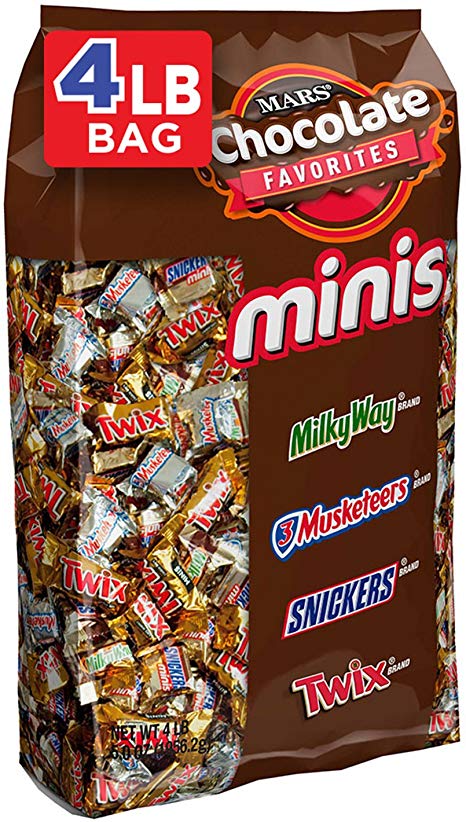 Snickers, Twix, Milky Way & More Minis Size Chocolate Candy Bars Variety Mix, 67.2 Ounce, 240 Piece Bag (Pack of 2)