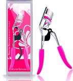 Professional Eyelash Curler - Our Soft Silicone Pad Applies The Perfect Pressure to Curl Big and Bold Lashes - Anti-Slippage Grip Handles - Does Not Pinch or Pull - Extra Refill Pad Included