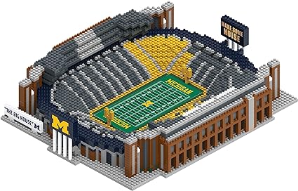 FOCO NCAA Unisex-Adult 3D BRXLZ Puzzle Team Football Stadium