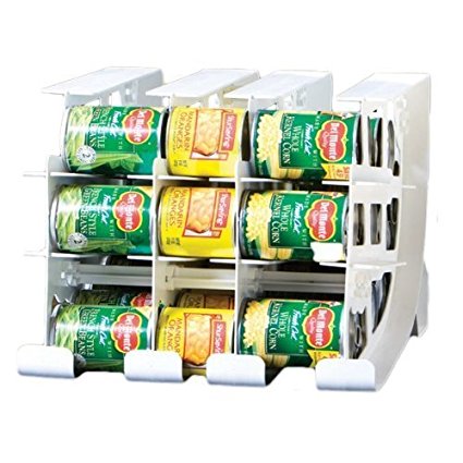 FIFO Can Tracker- Food Storage Canned Foods Organizer/Rotater/Dispenser: Kitchen, Cupboard, Cabinet, Pantry- Rotate Up To 54 Cans - Made in USA