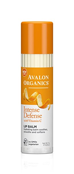 Avalon Organics Intense Defense Lip Balm, 0.25 Ounce