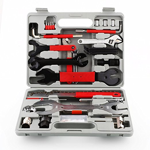 Femor Professional Bike Repair Tools 48 Piece Bicycle Maintenance Set Kit Multifunctional with Box for All Bike Types
