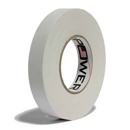 Professional Premium Grade Gaffer Tape - WHITE 1 Inch X 60 Yds - Heavy Duty Pro Gaff Tape - Strong, Tough and Powerful, Secures Cables, Holds Down Wires Leaving No Sticky Residue - Very Easy to Tear - Non- Reflective - Water Proof - Multipurpose for Around the House - Better Than Duct Tape - For the True Professional. Order Risk Free. Gafferpower