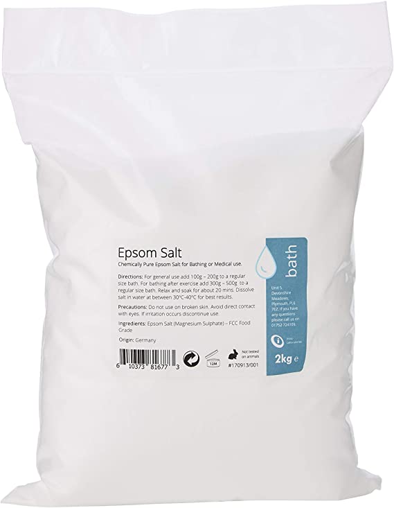 Epsom Salt Food Grade Magnesium Chemically Pure, 2Kg