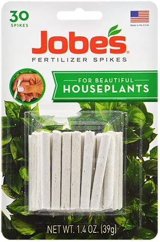 Jobe's Indoor Beautiful Houseplants Fertilizer Food Spikes - 30 Pack