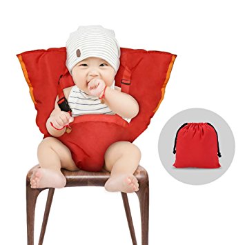 YISSVIC Baby Chair Belt Baby Chair Harness Baby Safety Seat Harness Portable Washable Cloth Red