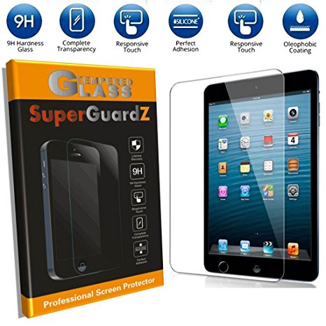 [2-Pack] For iPad Mini 3 / 2 / 1 - SuperGuardZ Tempered Glass Screen Protector, 9H, 0.3mm, 2.5D Round Edge, Anti-Scratch, Anti-Bubble