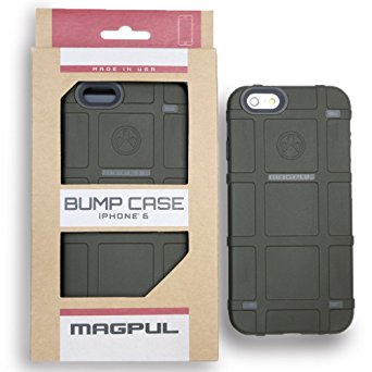 Apple iPhone 6/6s 4.7" Case, Magpul® Industries Bump MAG486 Case Cover Polymer Retail Packaging for Apple iPhone 6/6s 4.7"   Tempered Glass Screen Protector (Olive Drab Green)