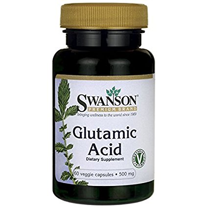 Swanson Glutamic Acid 500 mg 60 Veg Caps