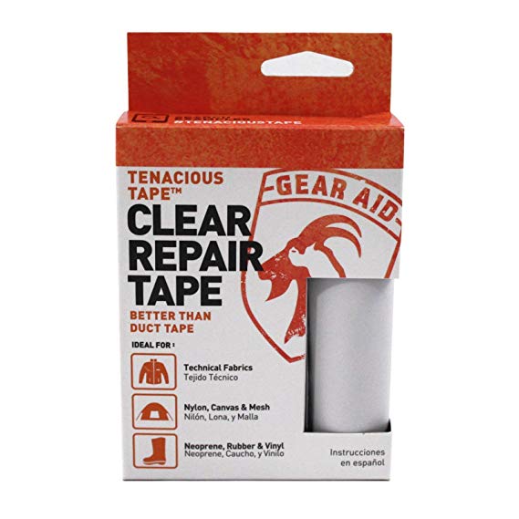 Gear Aid Tenacious Tape Repair Tape for Fabric and Vinyl, 3” x 20”