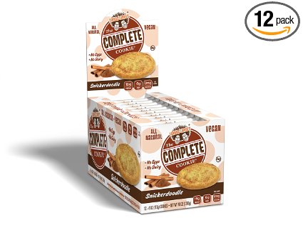 Lenny & Larry's The Complete Cookie, Snickerdoodle, 4-Ounce Cookies (Pack of 12) ...