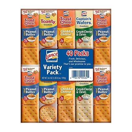 Lance Variety Pack,40 count, (56.8 oz total weight)