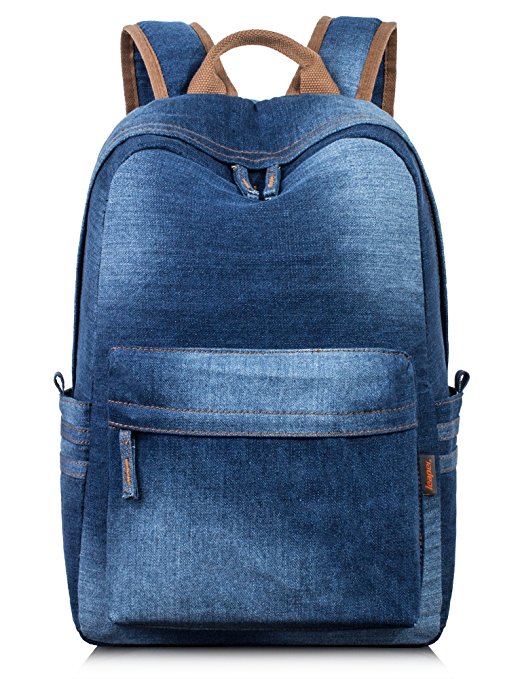 Leaper Cute Thickened Canvas School Backpack Laptop Bag Shoulder Daypack Handbag