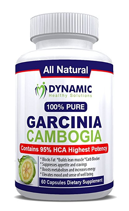 #1 Garcinia Cambogia Extract - 1400 mg (only 2 capsules/day) - 95 HCA - Pure 100% Natural Effective Appetite Suppressant and Weight Loss Supplement - 60 Vegetarian Capsules