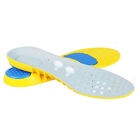 Memory Foam Elastic Sports Insole， Unisex Orthotic Insoles Sport Insoles ，Shock Absorption Pads,EVA Insoles