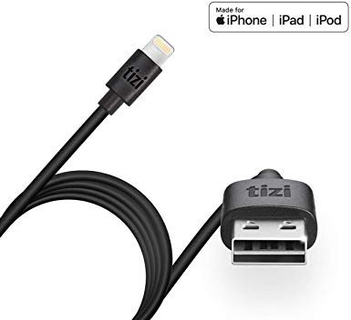 equinux Tizi Flip (6.5 feet) Lightning Cable - Reversible Tizi flip USB Lightning Charging Cable, Apple MFi Certified