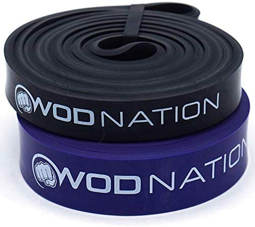Pull Up Assist Band by WOD Nation, Perfect for Assisted Pull-Ups, Resistance Training, Stretch and Mobility Work | Includes Video Training Guide Single Band 41 inches