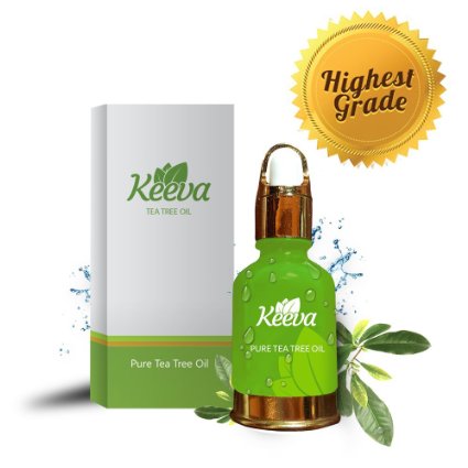 #1 Best Tea Tree Oil Acne Serum by Keeva - 100% All Natural Acne Killer Treats Acne Blemishes, Spots, Scars, Bacne, Pimples, Blackheads. Fastest Working Spot Treatment on Amazon!