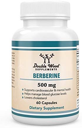 Berberine Supplement - Blood Sugar Support, Made in USA (60 Capsules, 500 mg) by Double Wood Supplements