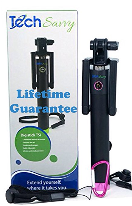 Selfie Stick for IPhone 6 6  5S Samsung Galaxy and android. on your Digistick TSI U-shaped monopod with Bluetooth remote shutter.