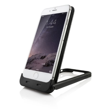 Chromo CI55000356 Charging Protective Case with Desk Stand for iPhone 6S - Black Apple MFi Certified