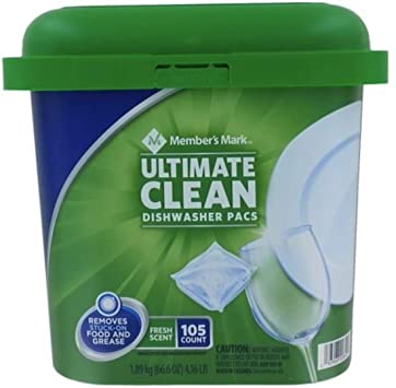 Member's Mark Ultimate Clean Automatic Dishwasher Pacs (105 ct.) (pack of 2)