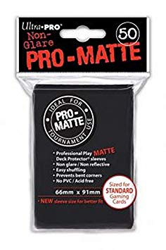 Ultra Pro SLEEVES Pro-Matte d12 Card Game (Black)