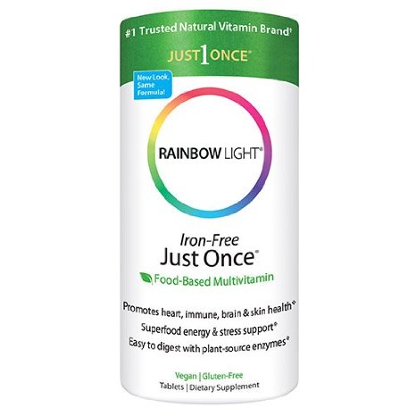 Rainbow Light Just Once Iron-Free Multivitamin SafeGuard Tablets  60 tablets