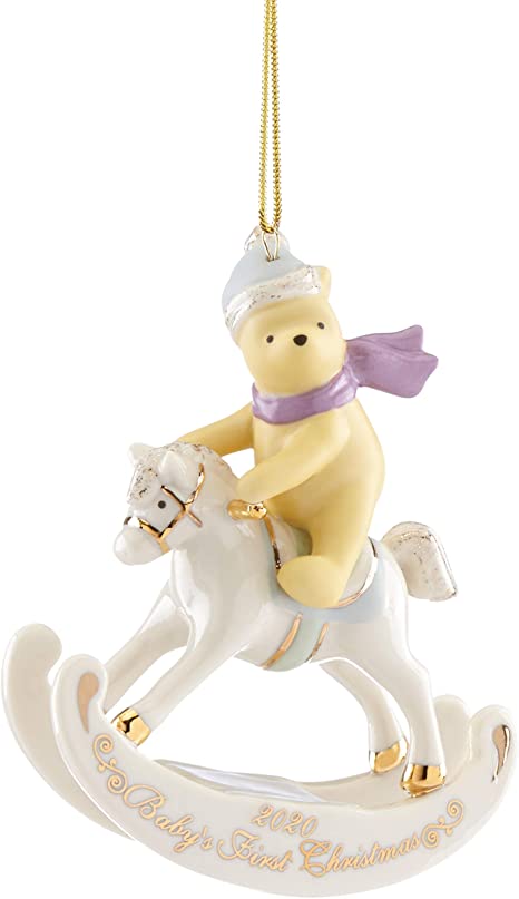 Lenox 2020 Winnie The Pooh Baby's 1st Christmas Ornament, 0.40 LB, Multi