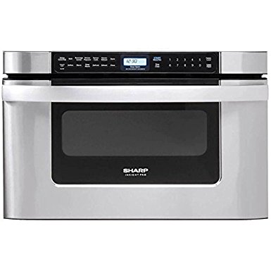 Sharp KB6524PSY 24" Built-in Microwave Drawer Oven with 1.2 cu. ft. Capacity 1000 Cooking Watts 11 Power Levels Sensor Cook/Reheat Settings and Angled Digital Touch Controls in Stainless