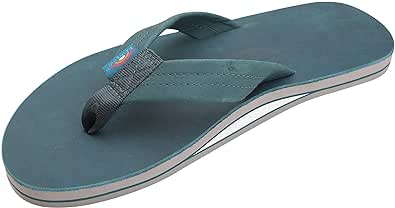 Rainbow Sandals Men's Leather Single Layer Wide Strap with Arch