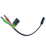 VIMVIP 35mm Female to Dual 35 Male Mic and Stereo Audio Y Splitter Cable Cord for PC Laptop
