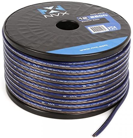 NVX True Spec 12 Gauge 100% Oxygen-Free Copper EnvyFlex Speaker Cable / Wire - 75 feet [XWS1275]