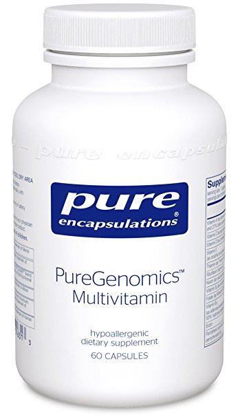 Pure Encapsulations - PureGenomics Multivitamin - Hypoallergenic Multivitamin/Mineral Complex - 60 Capsules