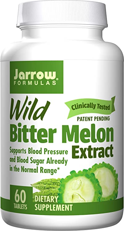 Jarrow Formulas Wild Bitter Melon Extract, Supports Blood Pressure and Blood Sugar Already in the Normal Range, 60 Tabs