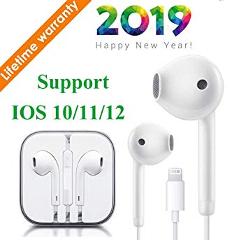 Kacul Lighting Headphones Magnetic Earbuds Earphones For Sports  With Mic Noise Cancelling Compatible With iPhone Xs Max/XR/X/8/7 Plus Barlow Lenses