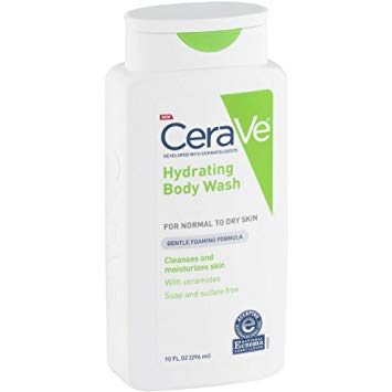 CeraVe Hydrating Body Wash 10 oz (Pack of 4)