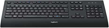 Logitech K280e Pro Wired Business Keyboard for Windows/Linux/Chrome, USB Plug-and-Play, Full-Size, Spill Resistant, PC/Laptop, QWERTY US-International Layout - Black