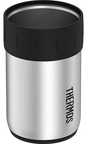 Thermos Stainless Steel Beverage Can Insulator for 12 Ounce Can, Black