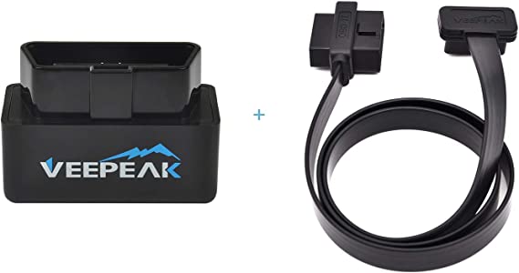 Veepeak Mini WiFi OBD2 Scanner and Extension Cable Bundle