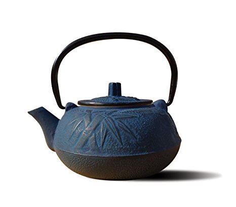 Old Dutch Cast Iron Osaka Teapot, 20-Ounce, Blue