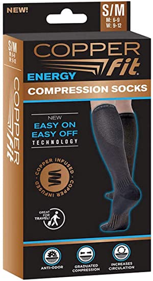 Copper Fit Unisex Compression Sock, Choose Size and Quantity