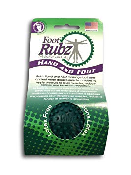 Due North Foot Rubz Foot Hand and Back Massage Ball, Relief from Plantar Fasciitus, 4 Count